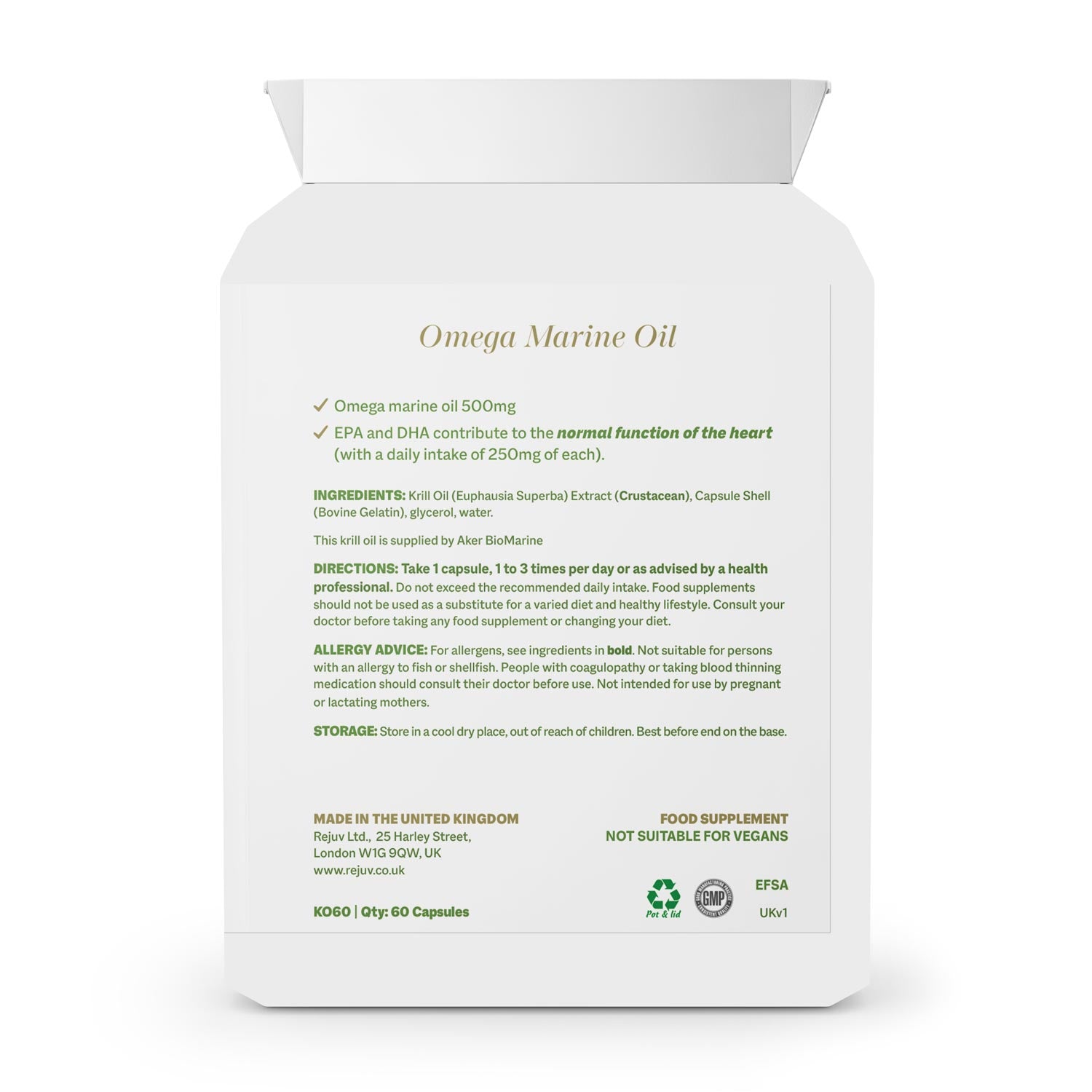 Rejuv Antarctic Krill Omega 3