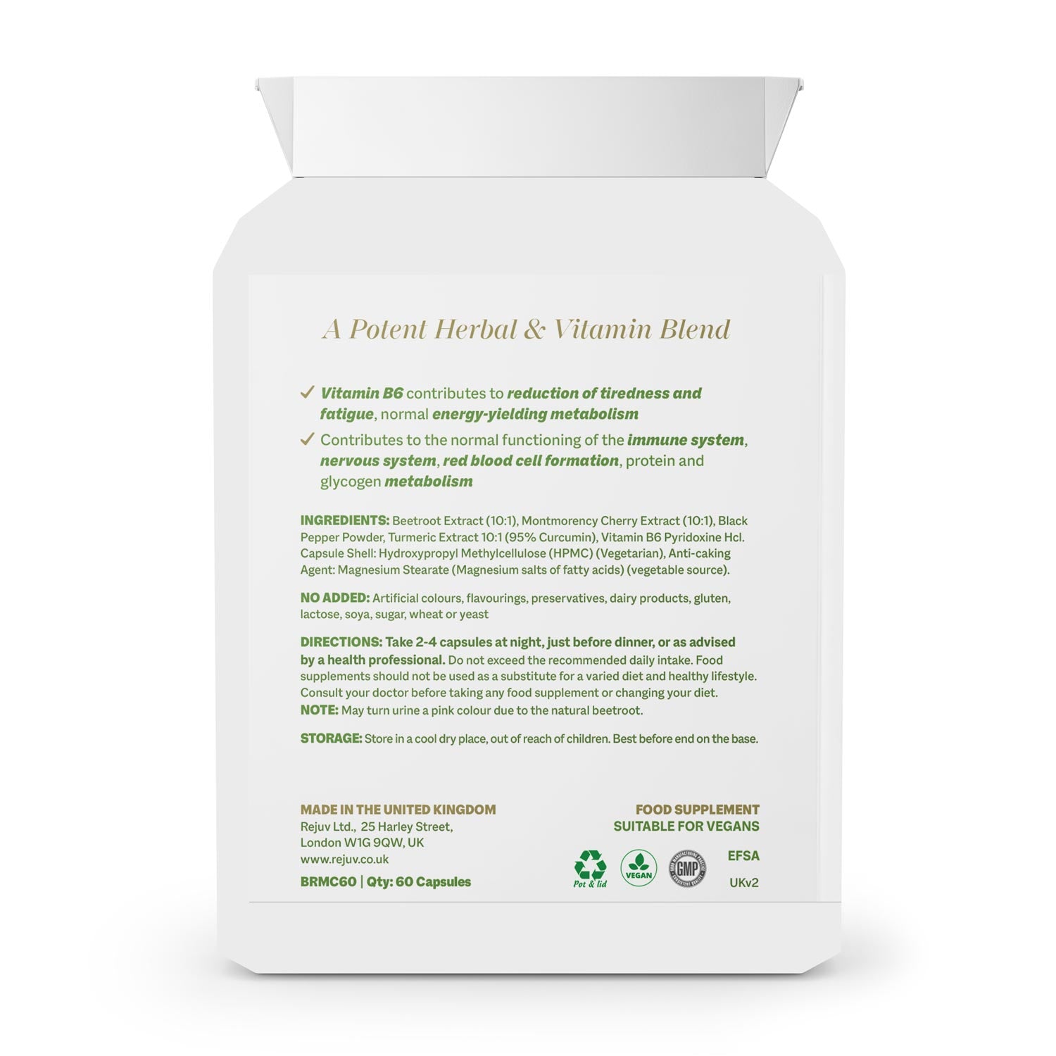 Rejuv Cherry Iron Calm Capsules