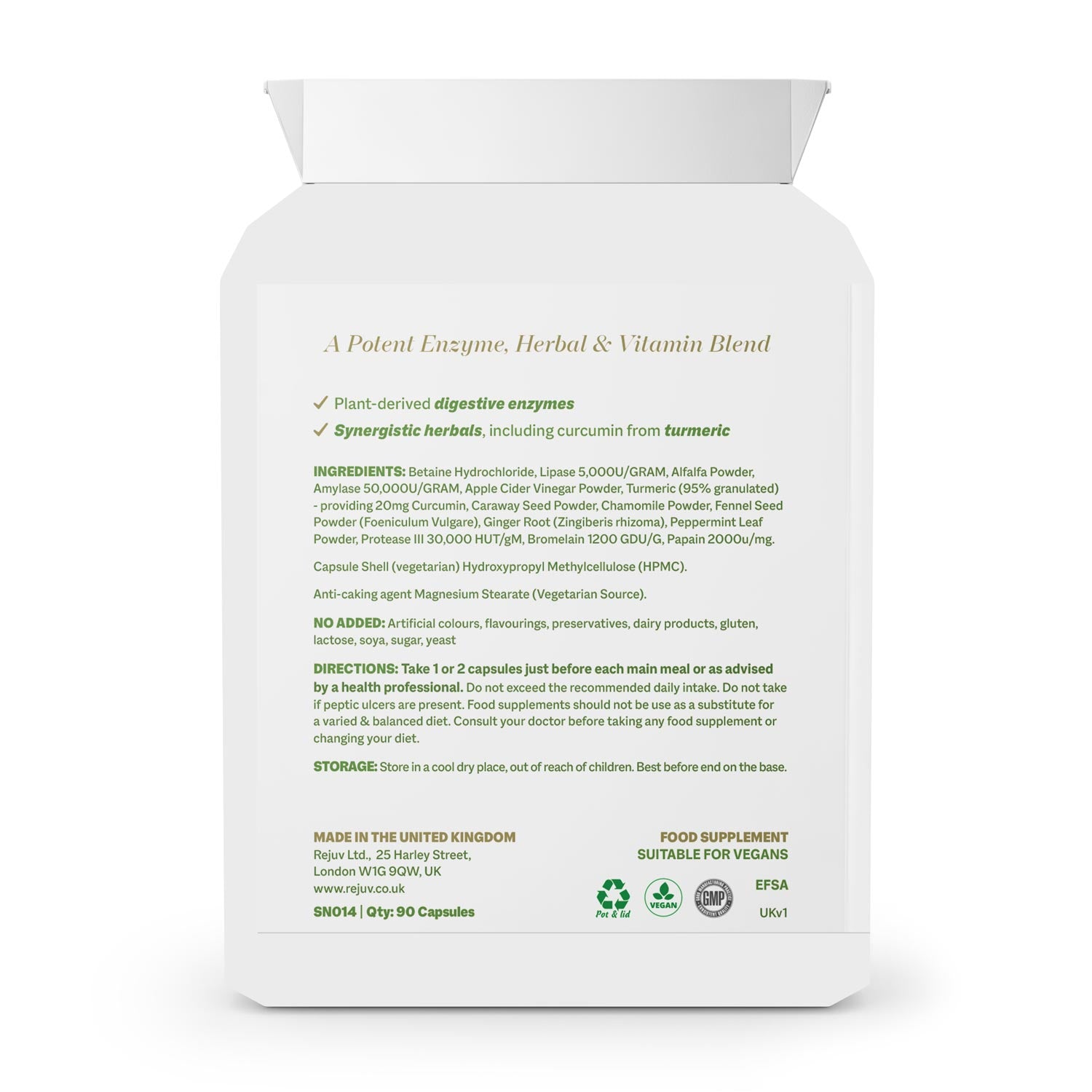 Rejuv Digestive Support Capsules