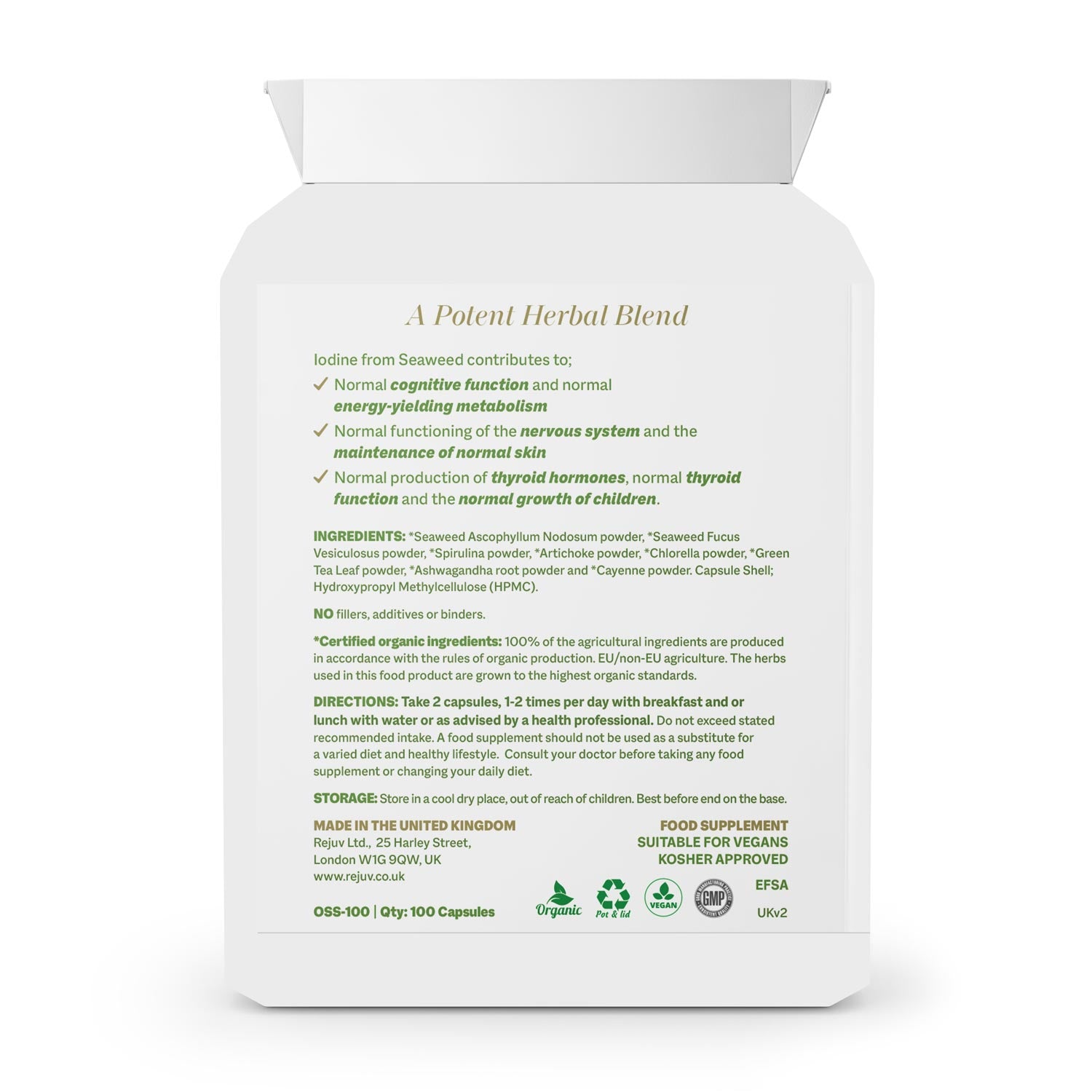 Rejuv Sea & Soil Super Greens Capsules