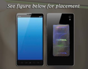 TheraProtect EMF Harmonizer - Gold - Cell Phone / Laptop / Tablet EMF Shield (2 Pack)