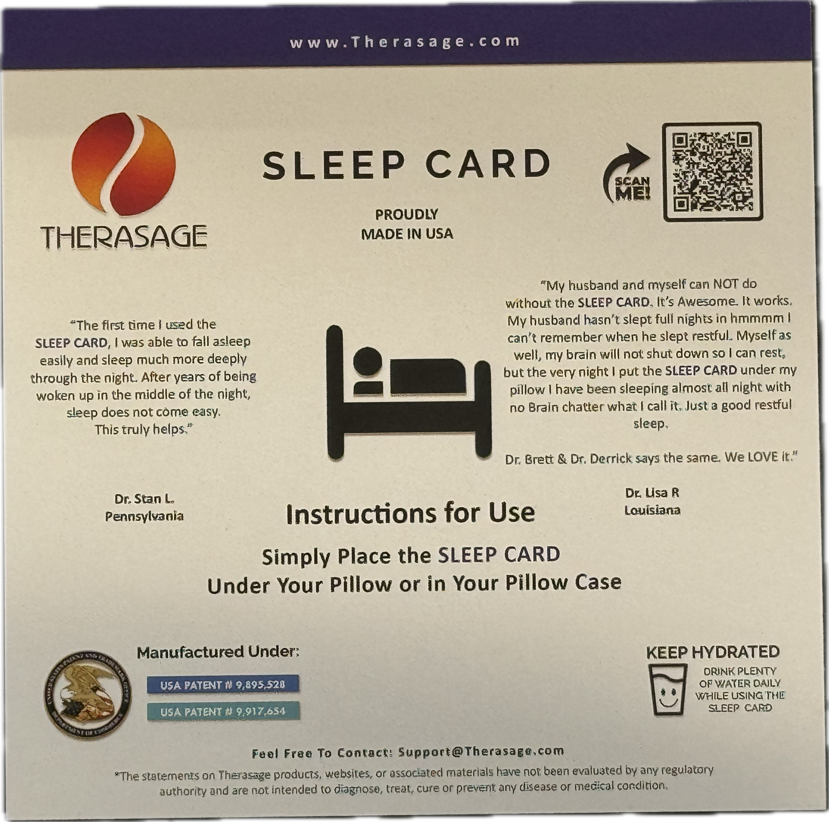 TheraVibe - 6x6 Card - Sleep