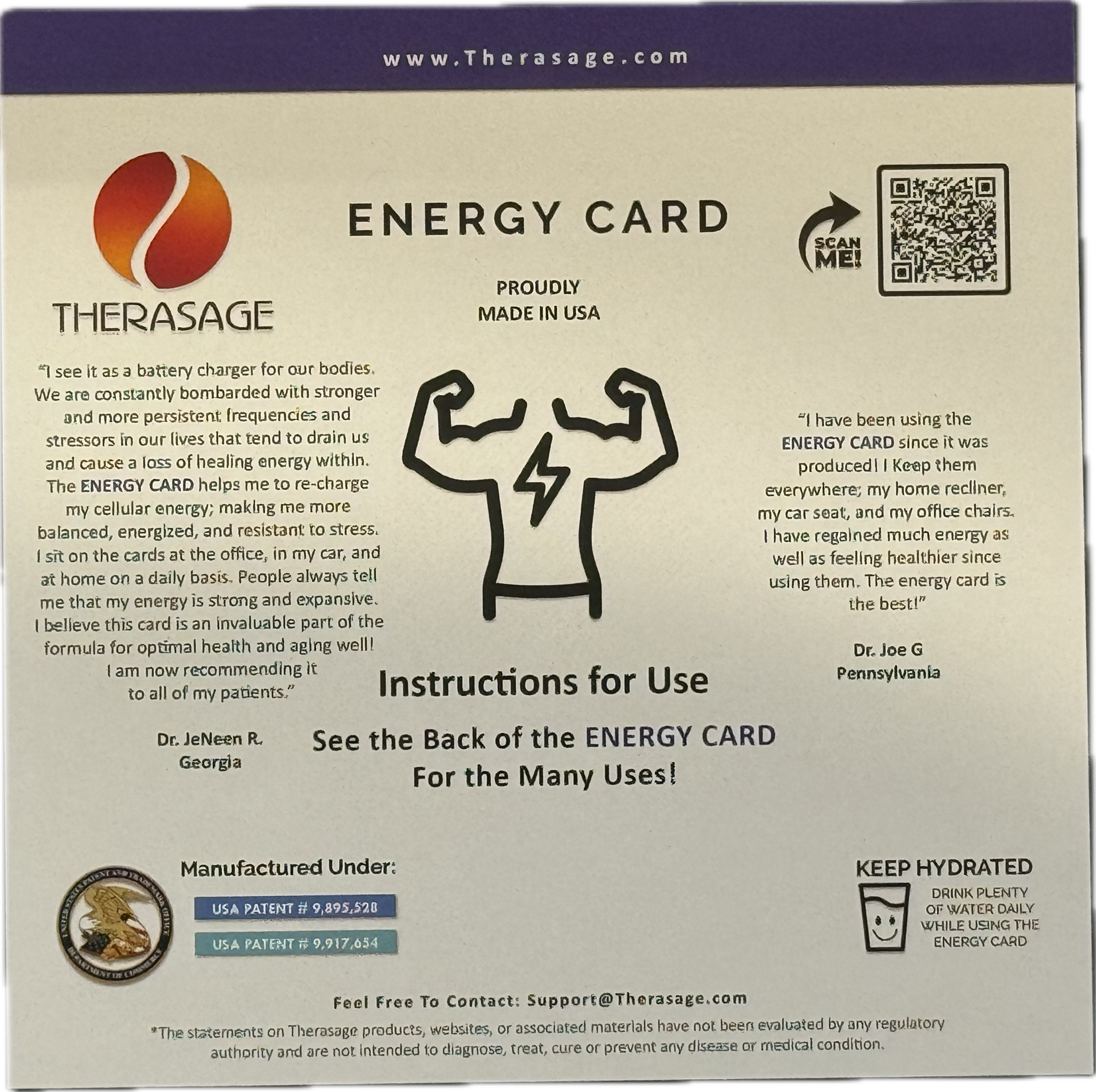 TheraVibe - 6x6 Card - Energy