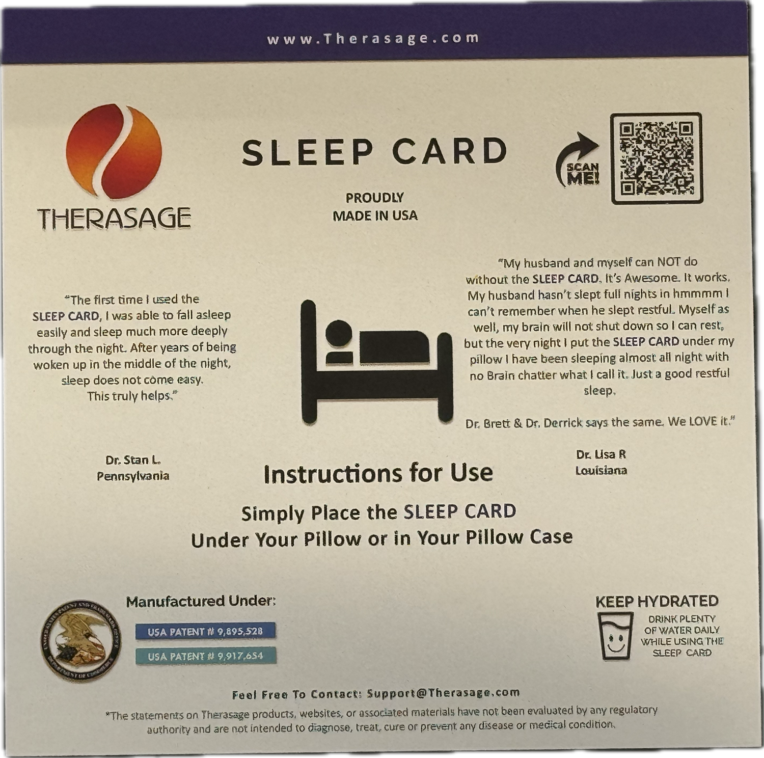 TheraVibe - 6x6 Card - Sleep