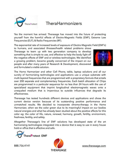 TheraProtect EMF Home Harmonizer Protection 220 volt for Europe/Asia/Australia